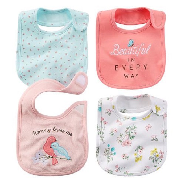 100% Cotton Organic waterproof Baby bibs