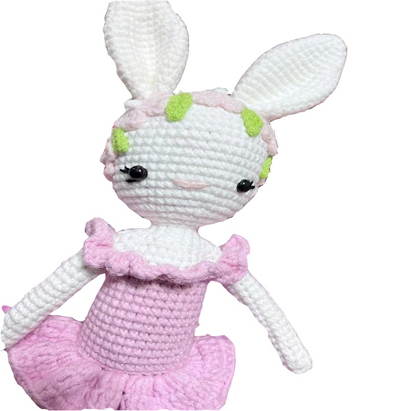 China wholesale manufacturing OEM custom Bespoke Amigurumi crochet bunny toy knitting soft toy rabbit plush doll